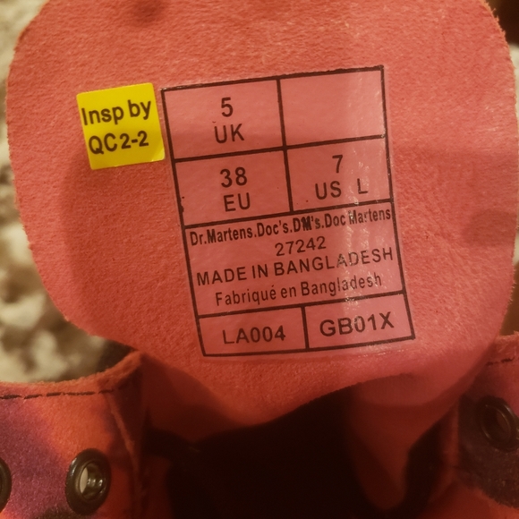 Dr. Martens Purple TIE DYE 1460 Pascal Leather Suede Lace Up Boots W Sz 7 and 5 - Picture 6 of 9